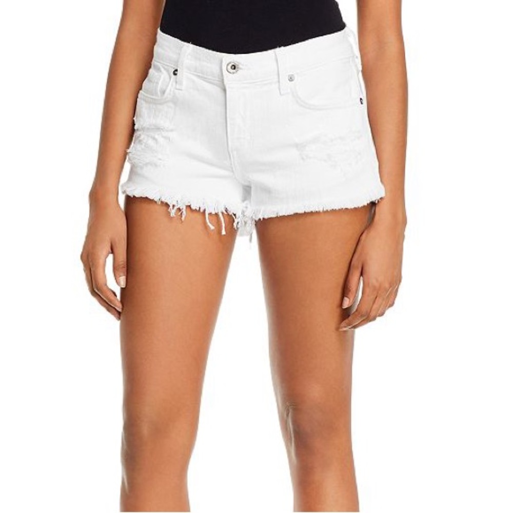 Pistola | Nova High-Rise Cut Off Denim Shorts in Polarize